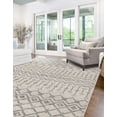 thumbnail image 3 of Unique Loom Eco Trellis Collection Area Rug - Native (2' x 3' Rectangle Ivory/Gray), 3 of 12
