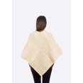 thumbnail image 3 of SAOL Ladies Irish Aran Cable Knit Poncho - 100% Merino Wool Made in Ireland, 3 of 3
