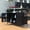 Black, variant on Auralane 50.25" W Outdoor Grill Cart with Stainless Steel Tabletop, Storage Cabinet for Bbq, Bar Patio Kitchen Island with Ample Storage and Lockable Wheels