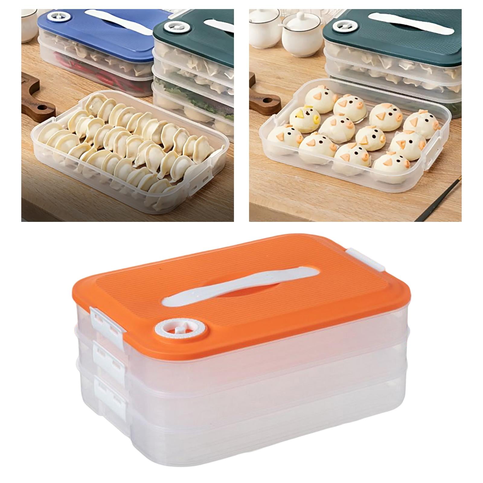Transparent Dumpling Preservation Storage Box Dumpling Organizer Bins