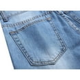 thumbnail image 6 of Fgnfyis Mens Stretch Slim Fit Jeans Ripped Distressed Straight Leg Denim Pants Stretch Motorcycle Jeans Trousers Mens Pants Blue 30, 6 of 8
