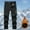 Black, variant on Miluxas Men's Winter Pants Fleece Lined Ski Snow Pants Water Resistant Zip Pockets Outdoor Pants Dark Gray 8(XL)