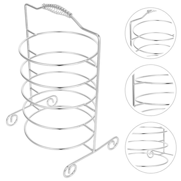 Tineasur 5 Tier Food Platter Stand 5 Tier BBQ Pan Stand Iron Dish Organization for Home Kitchens 1Pcs