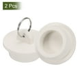 thumbnail image 3 of Tapones de bañera de 2 piezas, tapones de goma para bañera de 1-3/8", tapón de desagüe para fregadero de cocina, blanco, 3 of 6