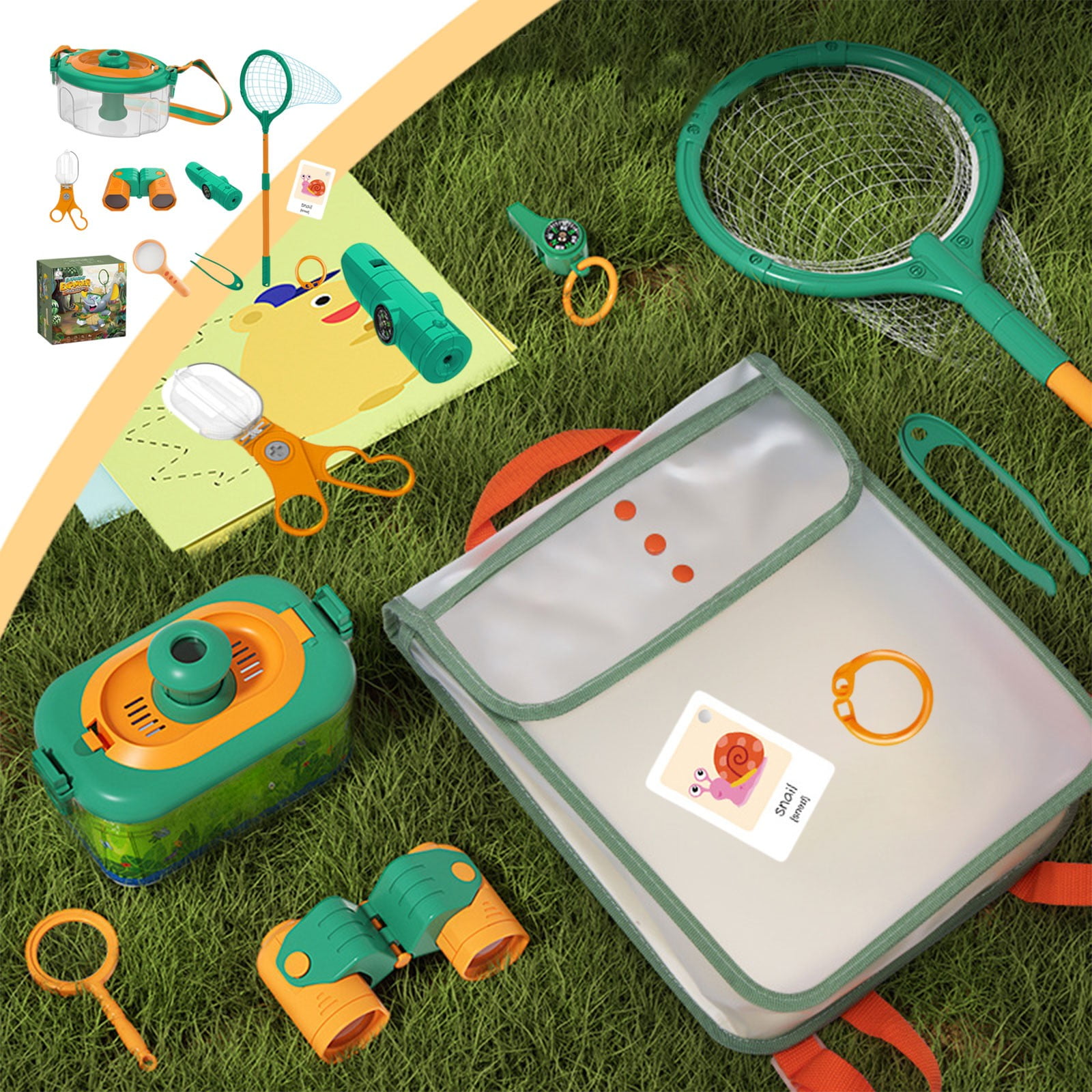 Kit D'exploration Insectes Pour Enfants - 17 Pièces Avec Boîte D'observation, Loupe, Insectes En Plastique