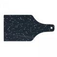 thumbnail image 1 of Constellation Cutting Board, Milky Way Inspired Pattern with Cluster of Fixed Stars in Night Sky, Tempered Glass Cutting and Serving Board, Wine Bottle Shape, Blue Dark Blue White, by Ambesonne, 1 of 1