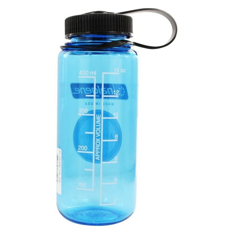 Nalgene Tritan 16 oz Blue and Black Polyester Water Bottle with Wide Mouth  Lid