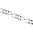 thumbnail image 4 of 10K White Gold Unisex Diamond Paperclip Link Statement Bracelet 8.25" 3.33 Ct., 4 of 9