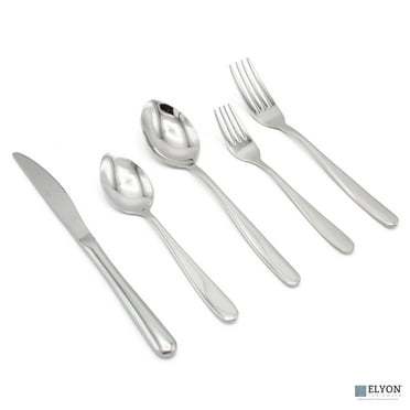 Elyon Remsen 20-Piece Reflective Silver Flatware Set, Stainless Steel, Service For 4