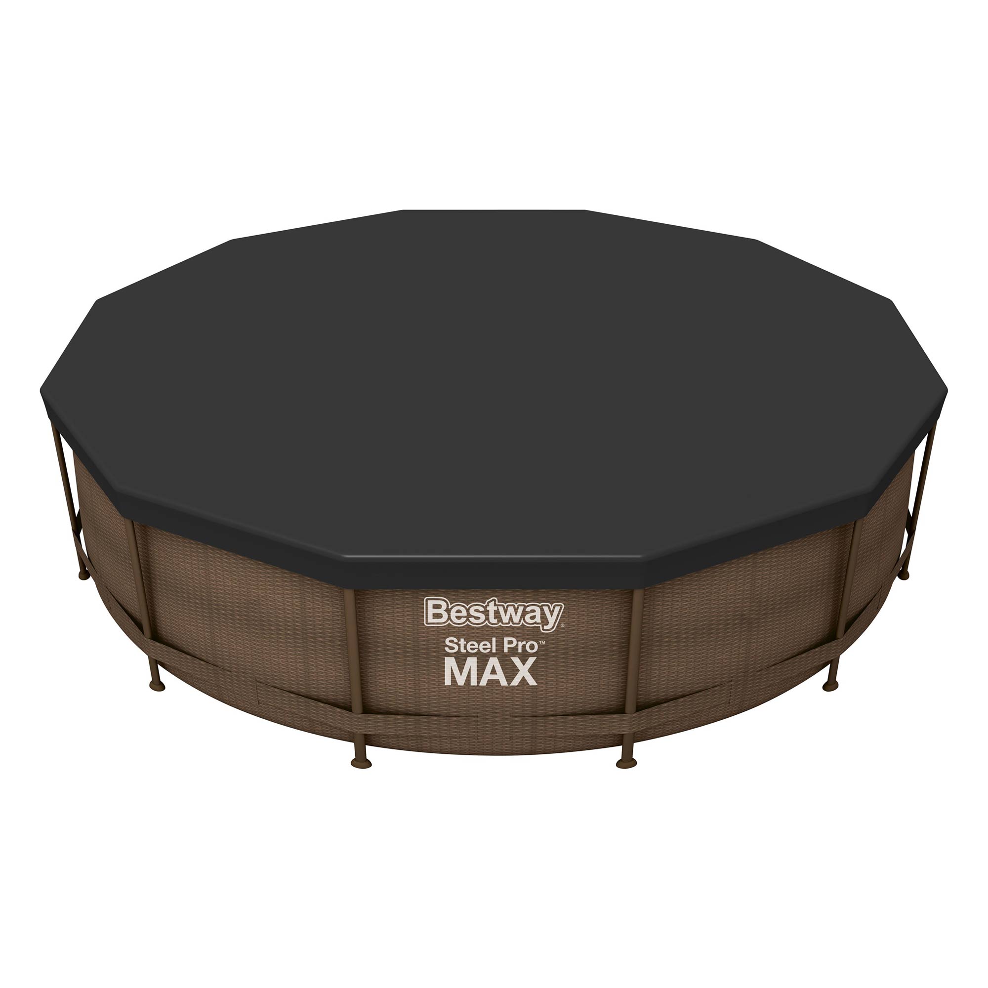 Bestway Flowclear Durable Pool Cover, Black, 12'