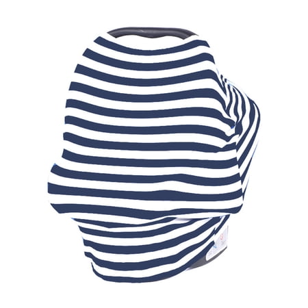 Nursing Cover, Car Seat Canopy, Shopping Cart, High Chair and Carseat Covers for Boys and Girls - Best Stretchy Infinity Scarf and Shawl - Multi Use Breast Feeding Cover Up