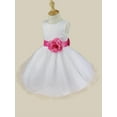 thumbnail image 4 of iEFiEL Kids Toddler Girls Navy Blue Flower Girls Dress Formal Wedding Pageant Party Dress, 4 of 7
