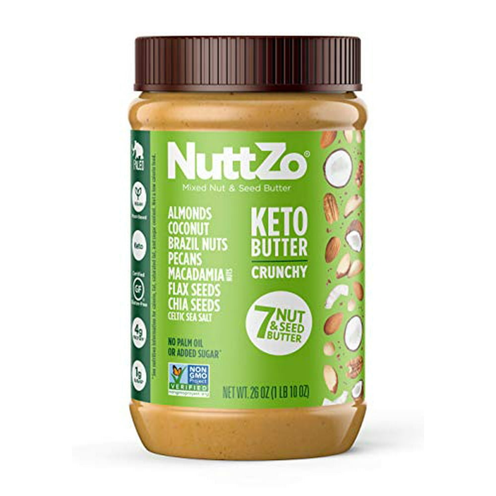 NuttZo Keto Nut Butter, Seven Nuts & Seeds, 26 Ounce