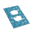 thumbnail image 7 of DouZhe 1-Gang Duplex Outlet Cover, Blue Background Romantic Love Decorative Wall Plates, 7 of 7