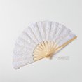 thumbnail image 3 of Lace Embroidery Lace Fan Retro European Court Fan 23CM Handheld Folding Fan Bamboo Fan Dance Props Performance Fan, 3 of 4