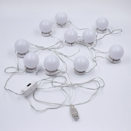 

GETHOME 4.6m 10 LED Makeup Mirror Light Strip With Adjustable Hidden Wire