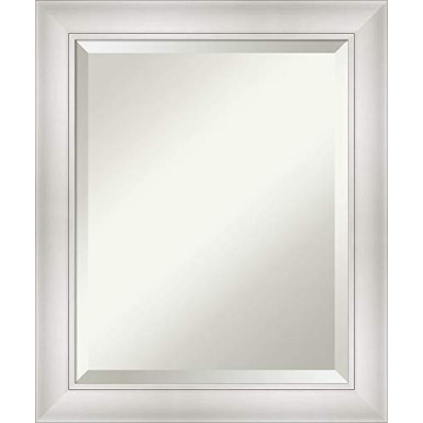 Framed Vanity Mirror Bathroom Mirrors, Bathroom Vanity Mirrors Brushed Nickel