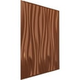thumbnail image 2 of Ekena Millwork 19 5/8"W x 19 5/8"H Leandros EnduraWall Decorative 3D Wall Panel, Bright Coat Copper (12-Pack for 32.04 Sq. Ft.), 2 of 6