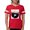 Red, variant on CafePress - City Music T Shirt - Womens Football Shirt