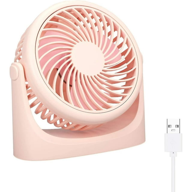 Ventilador USB portátil con potente flujo de aire y funcionamiento silencioso.