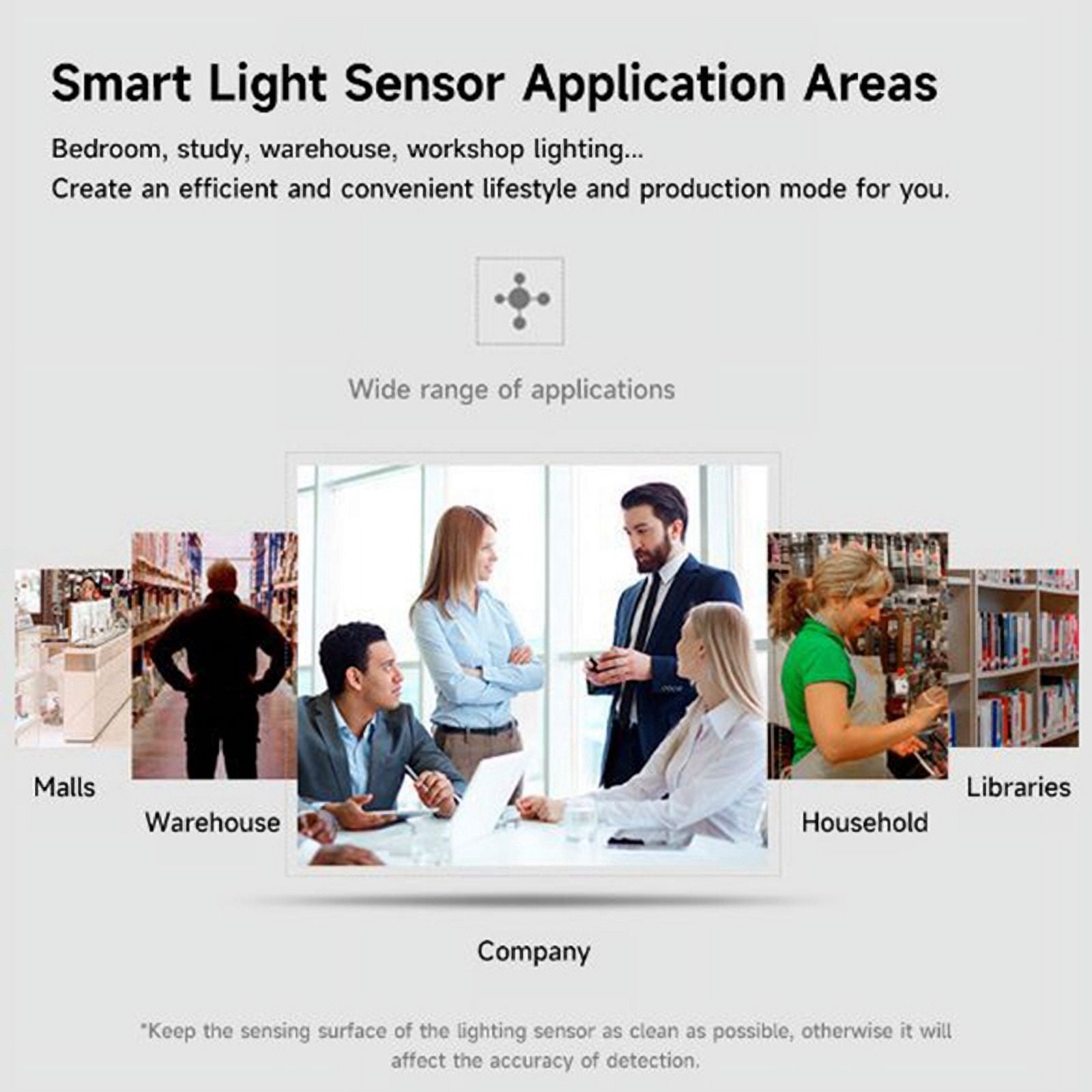 2X Tuya ZigBee Light Sensor Luminance Sensor Beam Sensor Real-Time Luminance Detection Smart Home Automation App Control