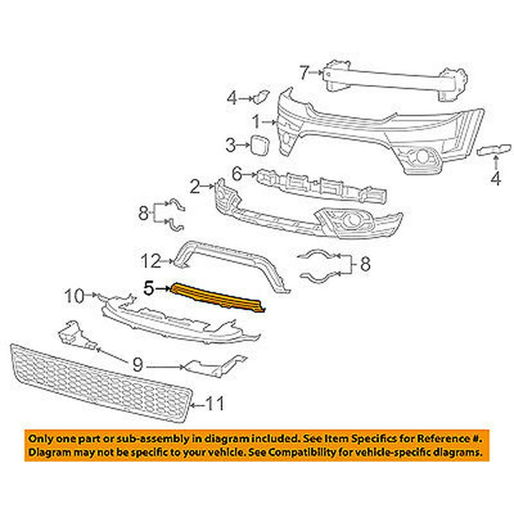 Dodge CHRYSLER OEM 1417 Journey Front BumperApplique 68223780AB