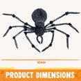 thumbnail image 3 of Joyfy 45inch Giant Spider Halloween Decorations,Scary Spider Halloween Outdoor Party Decorations Props Halloween Yard Decorations,Black, 3 of 7