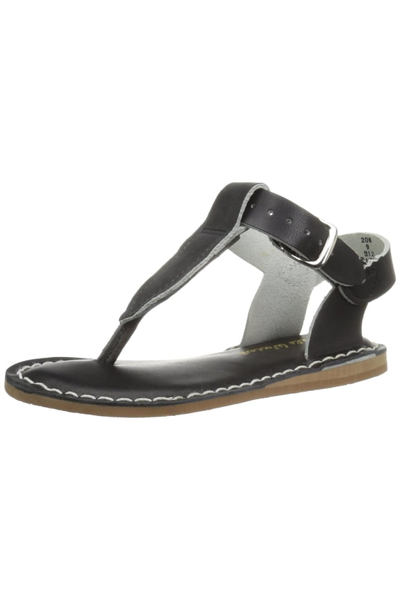 Sandals 206-BLACK: by Hoy Shoe T-Thong Black Sandal (6 M US Big Kid)