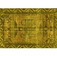 thumbnail image 1 of Ahgly Company Machine Washable Indoor Rectangle Persian Yellow Traditional Area Rugs, 8' x 10', 1 of 4