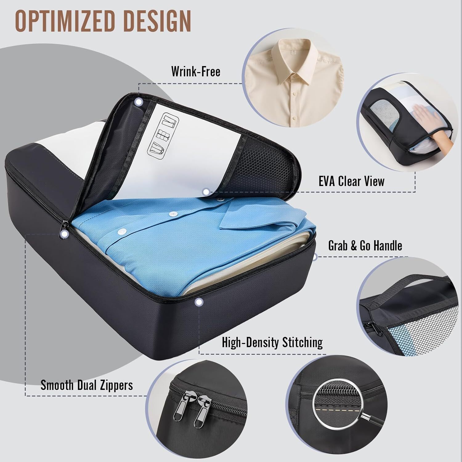 Veken 8-Piece Packing Cubes for Travel photo 4