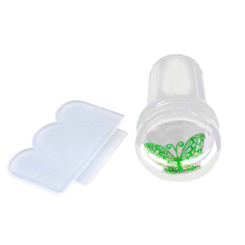 moeilijk tevreden te krijgen spek Verlenen Clear Nail Art Stamper Schraper Set Transparant Siliconen Nail stempel  Gereedschap - Walmart.com