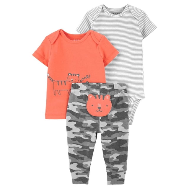 Conjunto de Bebé Child of Mine 3 piezas Rosa 6-9M Estampado tigres