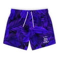 thumbnail image 1 of Purple Palm Tree Leaf Swim Trunks For Men, 1 of 5