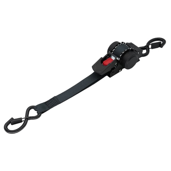 Easy Tightening Fastener Strong Polyester SelfRetracting Retractable Ratchet Strap For Holding Loads During Shipping
