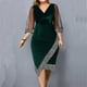 thumbnail image 3 of L-5XL Large Size Dress for Women 2023 Winter Plus Size Black Vestidos Formal Occas Dress Elegant Long Skirt Party Female Clothin, 3 of 5