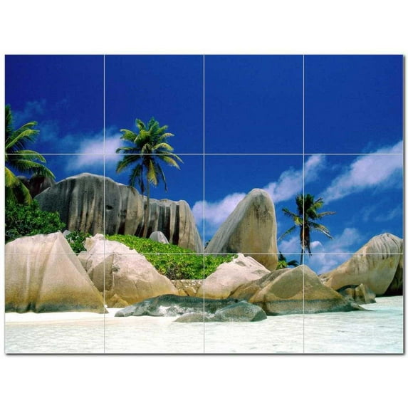 Beach Photo Ceramic Tile Mural Kitchen Backsplash Bathroom Shower 404029-XL43