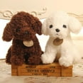 thumbnail image 4 of Realistic Stuffed Poodle Adorable Puppy Dog Soft Plush Toys Valentine's Day Christmas Holiday Birthday Gift for Toddler Kids,7/9.75inch, 4 of 5