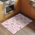 thumbnail image 2 of Easter Bunny Entryway Rug 2'x3'&nbsp; Non Slip Front Door Mats, Spring Purple Flower Rustic Rabbit Pink Entrance Rugs Indoor Outdoor Carpet, Washable Floor Mats Small Area Rug for Bedroom Kitchen, 2 of 8