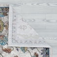 thumbnail image 2 of LR Home Ada 8'9" x 11'9" Ivory/Blue Distressed Floral Indoor Area Rug, 2 of 2