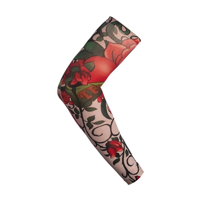 Tattoo Sleeve Man 5 Styles Fake Temporary Tattoo Arm Punk Protection Warmers Elastic Cool