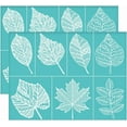 thumbnail image 1 of 2 plantillas autoadhesivas de 28 x 22 cm (11 x 8,6 pulgadas) con diseño de hojas de arce para serigrafía. Plantillas de malla reutilizables con temática vegetal., 1 of 9