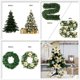 thumbnail image 3 of Advancent 120 Uds árbol de Navidad flores artificiales fiesta de Navidad colgante conjunto flores artificiales adornos para árbol de Navidad Clip de Kits de decoración para fiestas Plata Advancent HA008552-02, 3 of 6