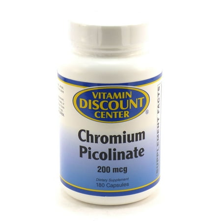 Chromium Picolinate 200 mcg par Vitamin Discount Center - 180 capsules