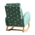thumbnail image 6 of Boucle Upholstered Rocking Chair For Nursery, Mid Century Style With Side Pocket, High Back Living Room, Bedroom, ' , Solid Wood Frame, Foam Padding, Simple Installation Steps Armchair Robust Filled, 6 of 7