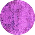 thumbnail image 1 of Ahgly Company Indoor Round Oriental Pink Industrial Area Rugs, 8' Round, 1 of 4