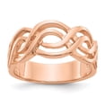 thumbnail image 1 of Diamond2Deal 14K Rose Gold Infinity Ring for Women Size 7, 1 of 5