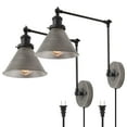 thumbnail image 1 of LNC Modern Gray Wall Sconce Lighting 2-Pack 2 Lights Hardwired Dimmable, 1 of 8