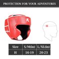 thumbnail image 2 of Kruzak MMA Boxing Sparring Head Guard for Head Protection Unisex Martial Arts Taekwondo Karate Training Headgear - Red - Large/X-Large, 2 of 5