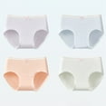 thumbnail image 2 of shoper Girls' Soft Seamless Panties Girl 6-17 Years Old Stretch Comfort Underwear Briefs, 4-Packs, 2 of 4