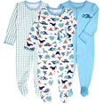 thumbnail image 1 of Baby Sleepers with Mitten Cuffs ,Baby Boy Snap Button Pajamas 9-12 Months, 1 of 3